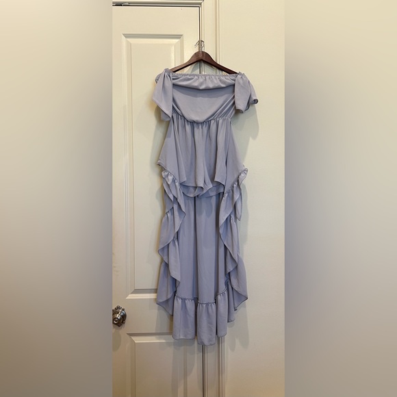 NWT Tyche off the shoulder high low romper - Picture 6 of 9